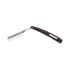 Dovo Straight Razor Ebenholts, Pärlemorinlägg - Svart / Vit / Silver / Krom