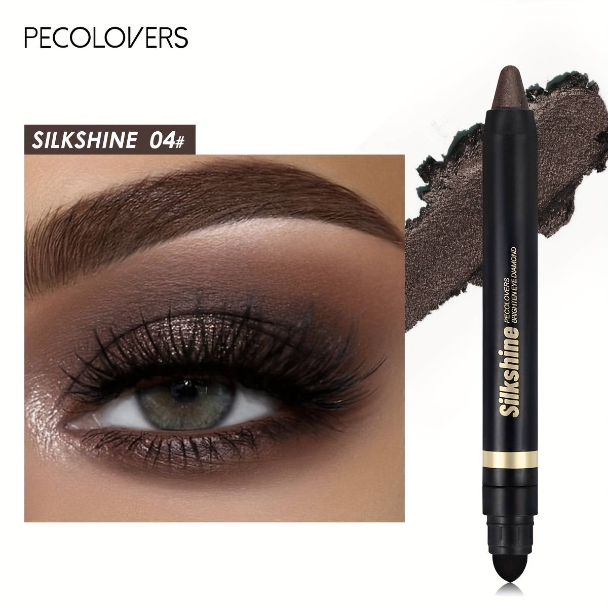 Colorful Eyeshadow Stick Metallic Pearlescent Shimmer Highlighter Makeup Double Ended Eyeshadow Pen