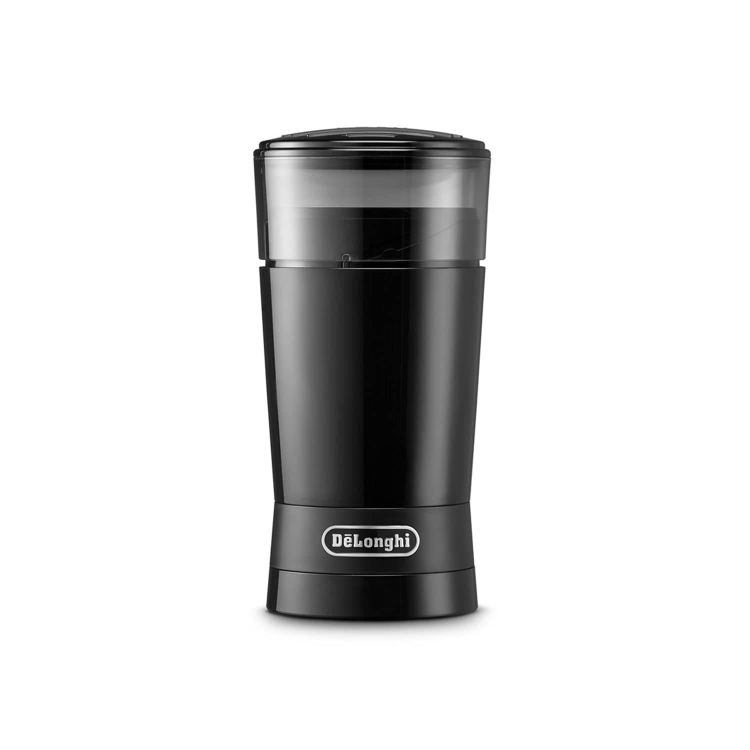 DeLonghi Kaffekvarn KG200J Skärverkstyp 90g Kaffebönor Enkel Användning Grov till Medelfin Malning Avtagbar Behållare Säkerhetsdesign Strömkabel svart