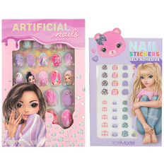 TOPModel - 1 x Self-adhesive Nail Sticker and 1 x Artificial Nails Pointed - Klar til levering - Prismatch - Multi