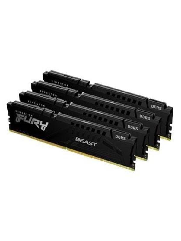 Kingston FURY Beast DDR5-5600 - 128GB - CL40 - Quad Channel (4 pcs) - Intel XMP - Svart
