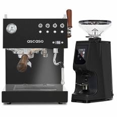 Ascaso Steel Duo Plus Black Inkl. Eureka Atom Touch 65 Espressokvarn