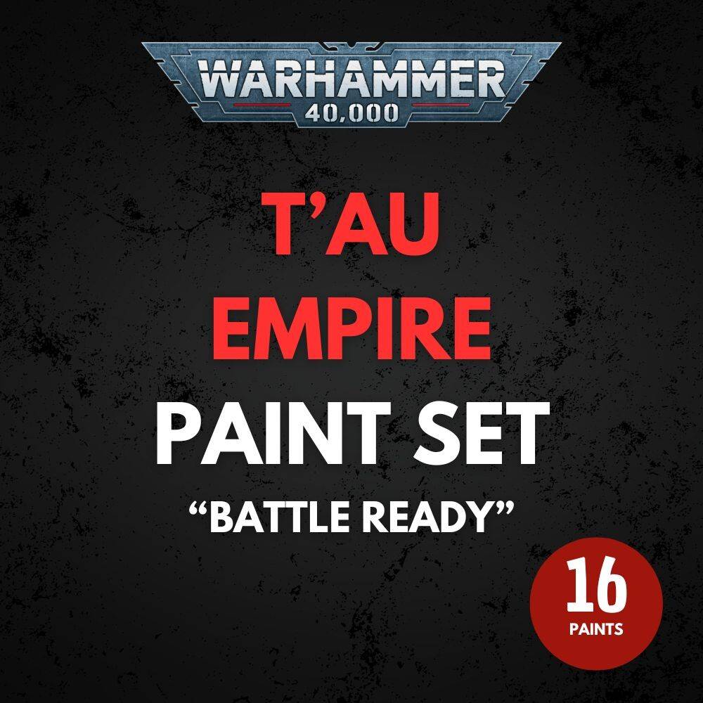 Tau Empire Paint Set Warhammer 40K - Battle Ready.