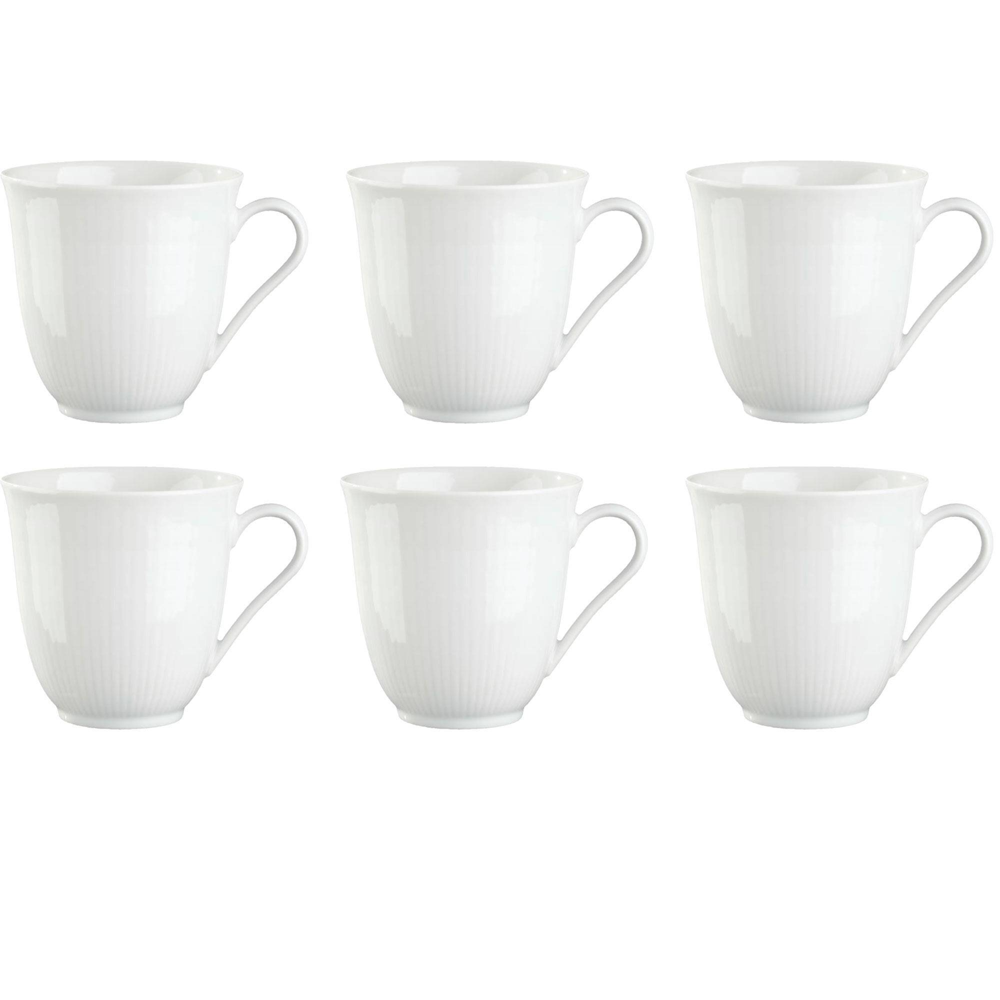 Rörstrand Swedish Grace Hvid Krus 30 cl 6-pak