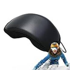 Snowboard Goggles Fodral, Snow Goggles Fodral - Skidglasögon snöglasögonfodral,Regntät dragkedja, kompakt och lätt resebärande PU-väska för skidtillbehör