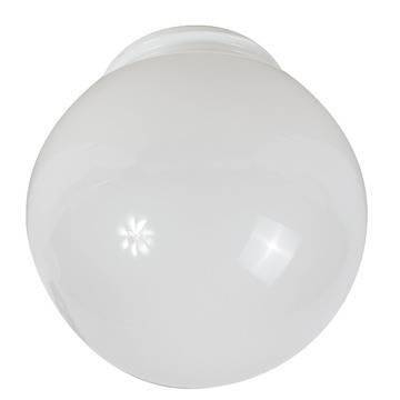 Glaskuppel Ø150 mm i opal hvid