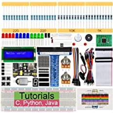 Freenove Super Starter Kit for Raspberry Pi 5 4 B 3 B+ 400, 407-Page Detailed Tutorial, Python C Java Scratch Code, 164 Items, 73 Projects