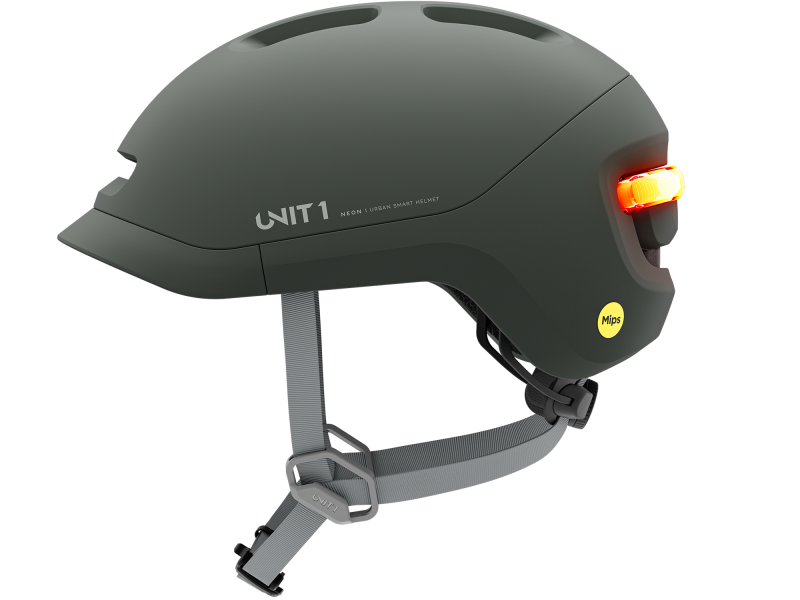 Unit 1 Neon Smart Mips Cykelhjelm, Grøn, S (51-55cm)