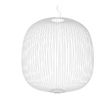 Foscarini - Spokes 2 Large Pendellampa, Vit, Kabel 490 cm - Pendellampor - Garcia Cumini - Vit