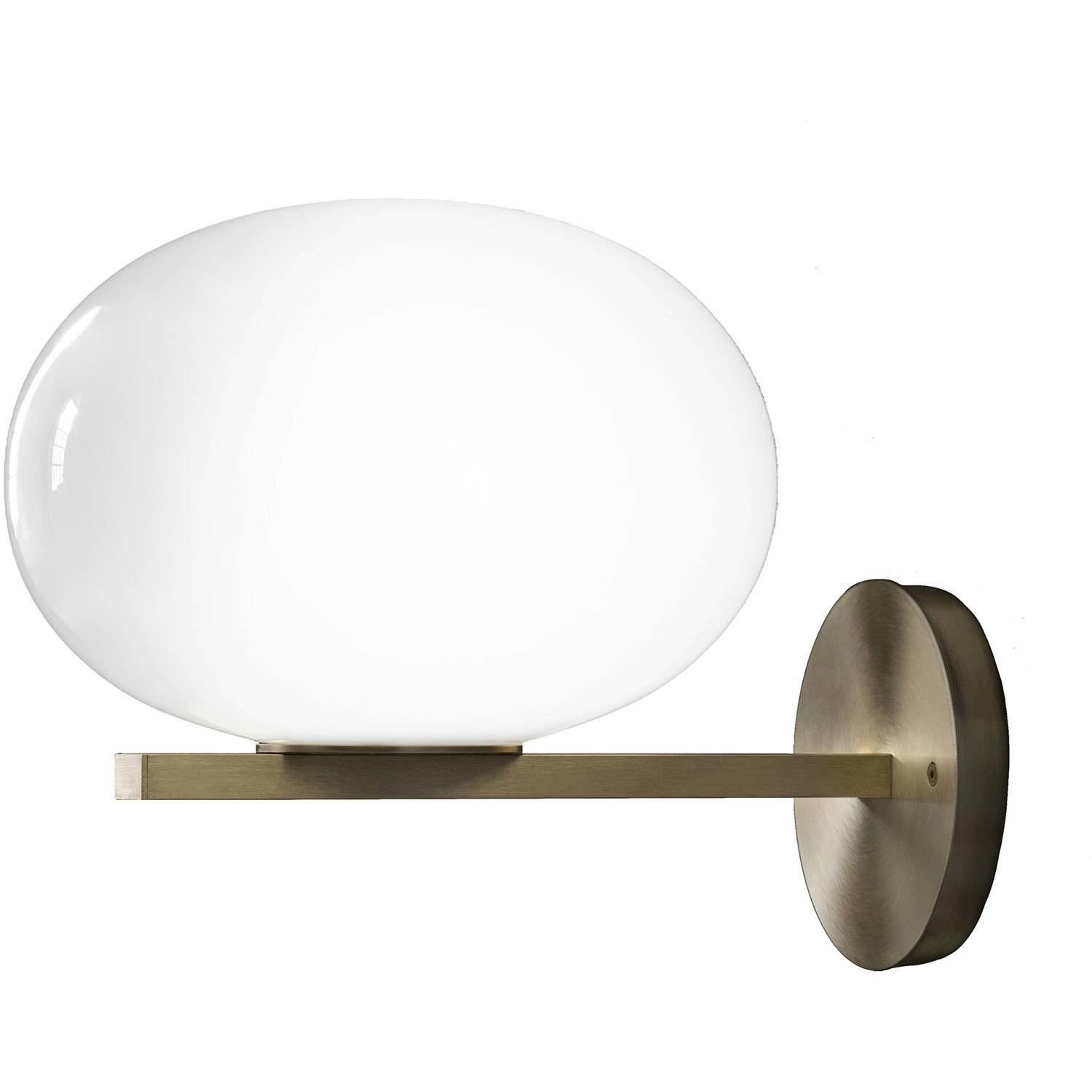 Oluce Alba 176 Væglampe 26x33 Cm - Væglamper Metal Messing - L0176 OS.