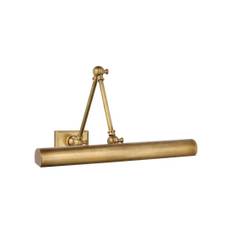 Cabinet Maker 18" vägglampa antik mässing - Guld / Brun (H: 12.70 - 30.48 x B: 18 cm)