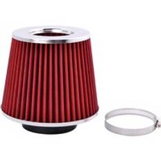 Espeeder universal bil luftfilter 3 tum kall luft intag kompressor för 76mm oljeslangar kit - Röd