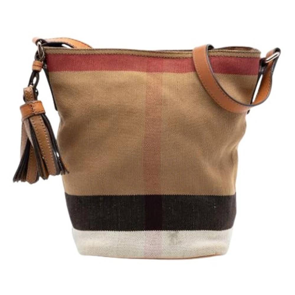 Burberry Vintage Pre-owned Ashby Skuldertaske - Vintage - Dame - Flerfarvet - ONE SIZE - Uld