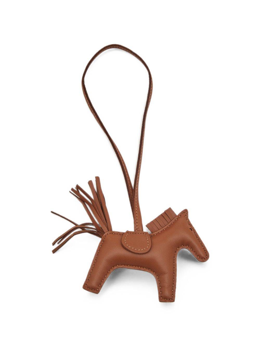 Hermès Pre-Owned - GriGri Rodeo PM bag charm - dam - kalvskinn - one size - Brun