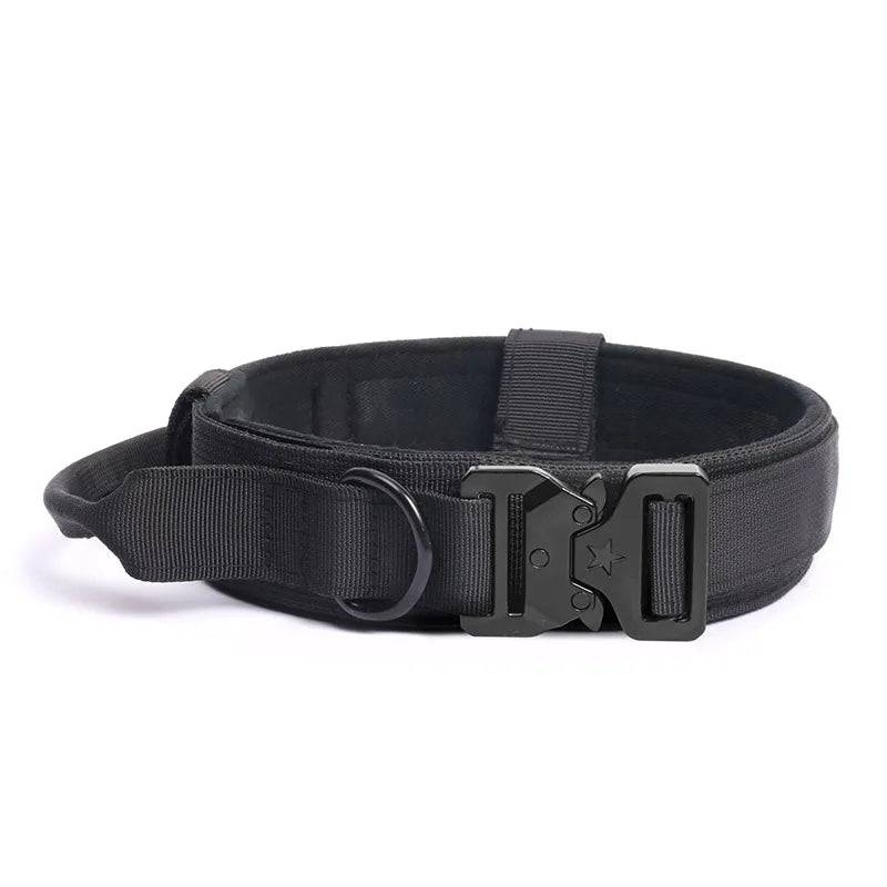 Durable Nylon Dog Collar & Leash Set for Large Dogs - Black Collar / L-suit 23-33kg / SPC (L-suit 23-33kg)