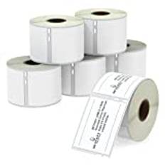 BETCKEY Compatible with Dymo 99015, 54mm x 70mm, LW S0722440, 6 rolls x 400 Multipurpose Label, Compatible for Dymo LabelWriter: 310 320 330 Turbo 400 Twin Turbo Duo 450 Twin Turbo Duo SE450