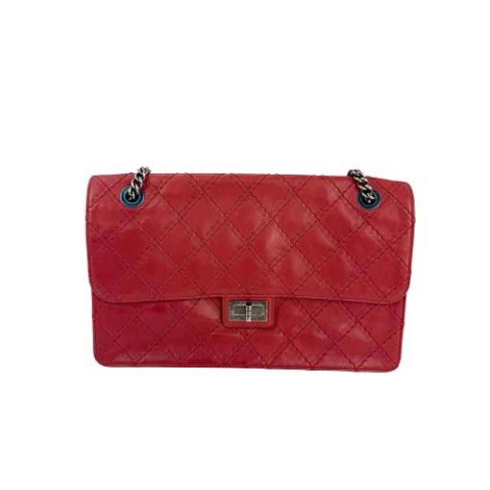 Chanel Vintage Pre-owned Filt Skuldertaske - Vintage - Dame - Rød - ONE SIZE - Uld