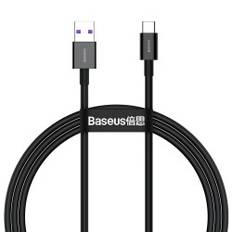 Superior kabel til Huawei USB - USB-C 11V / 6A SuperCharge 1m - sort