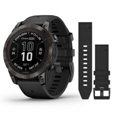 Garmin Fenix 7 Pro Sapphire Solar 010-02777-11-set - Herre - 47 mm - Smartwatch - Quartz m. Oplader - Safirglas