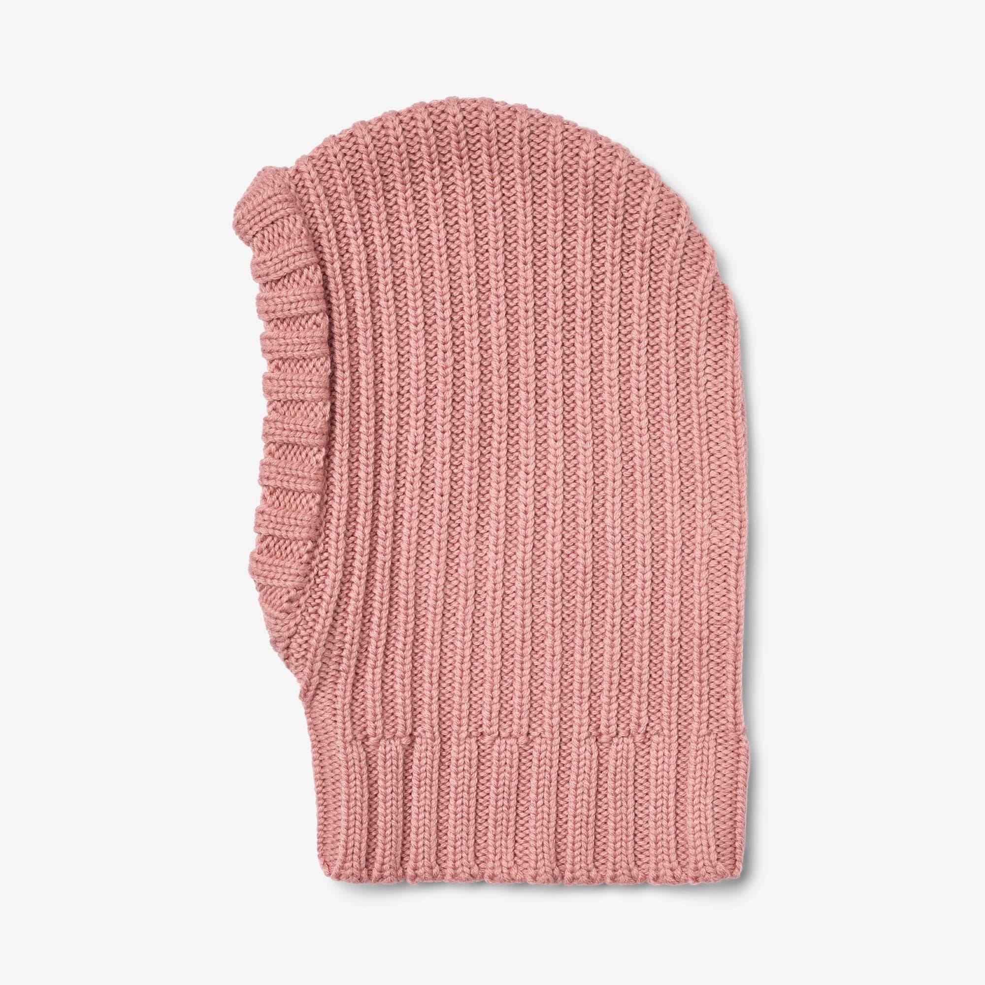 WHEAT® - Strikket Elefanthue Woolao - berry cream - Str 1-3y/51-52cm.