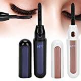 Elektrische Wimpernzange, Beheizbare Wimpernzange, Heated Eyelash Curler, Beheizter Wimpernwickler und Wimpernformer Wiederaufladbar für Make Up (black)