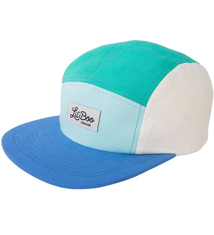 Lil' Boo Copenhagen Keps - Block Ocean 5 - Green/Blue/White - Lil' Boo Copenhagen - 52-55 cm - Keps