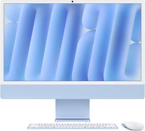 Apple iMac 2024 M4 10 Core | 24" | 24 GB | 2 TB SSD | Standardglas | blå | Apple tillbehör | ES