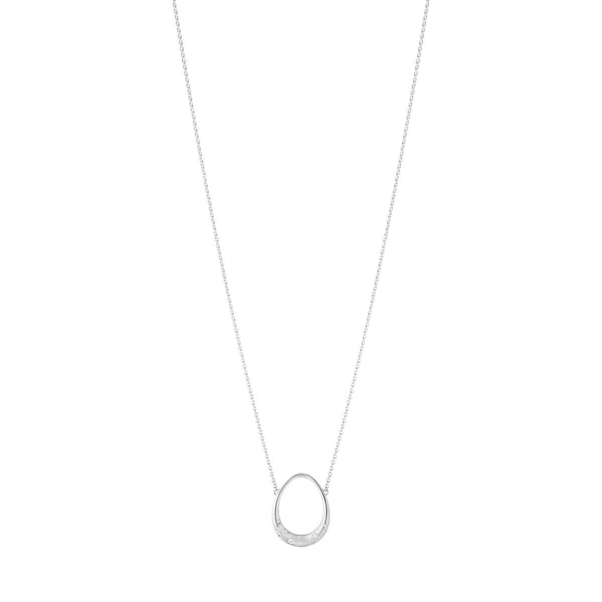 Georg Jensen Offspring halskæde i sølv med diamanter, lille (20001960)