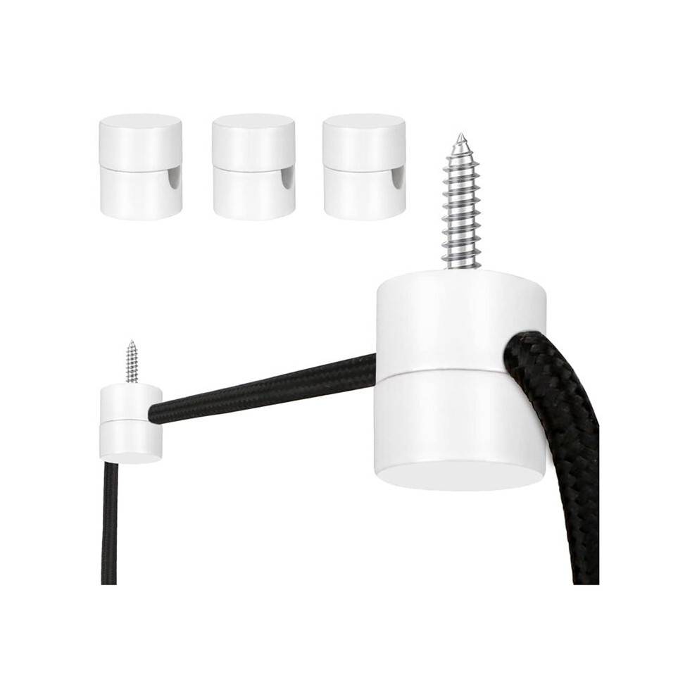 3 Pack Ceiling Hooks for Ceiling Hanging Lights, Pendant Light Hook for Ceiling Lamp, Ceiling Hooks, DIY Lamp White