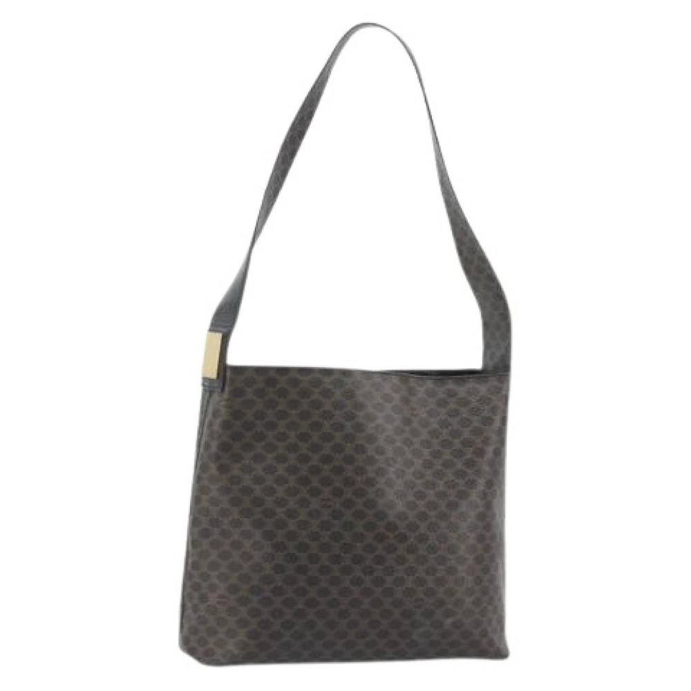 Celine Vintage - Pre-owned Macadam Canvas Shoulder Bag Vintage - Dam - ONE Size - Läder