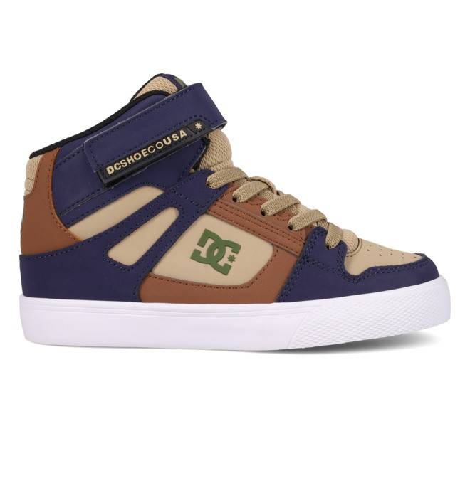 Pure High-Top EV - High-Top Leather Shoes for Kids Kids Blue High-Top Leather Shoes