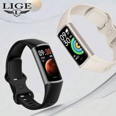 LIGE Smart Watch Monitors Sleep, Heart Rate, Blood Pressure, Multiple Exercise Modes, IP67 Waterproof, Steps, Alarm Reminder, Fashionable, Compact And Lightweight Women's Watch