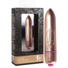 RO-80mm - liten läppstiftsvibrator (7 rytmer) - guld - Guld
