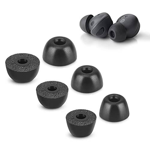 XIXKOLYU 3 par minnesskum öronproppar kompatibla med Samsung Galaxy Buds 2 Pro, ingen smärta orsakad av silikonöronproppar, ljudisolering, halkfri, storlek S/M/L, svart