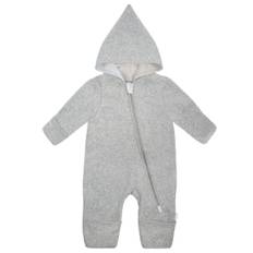 maximo Baby's Overall Baumwollfleece Jerseyfutter Overall Barn Storlek 74/80 Färg grå