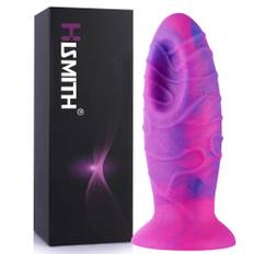 HiSmith HSD18 Huge Dragon Egg Dildo Suction Cup 9.96" Purple-Pink - lila