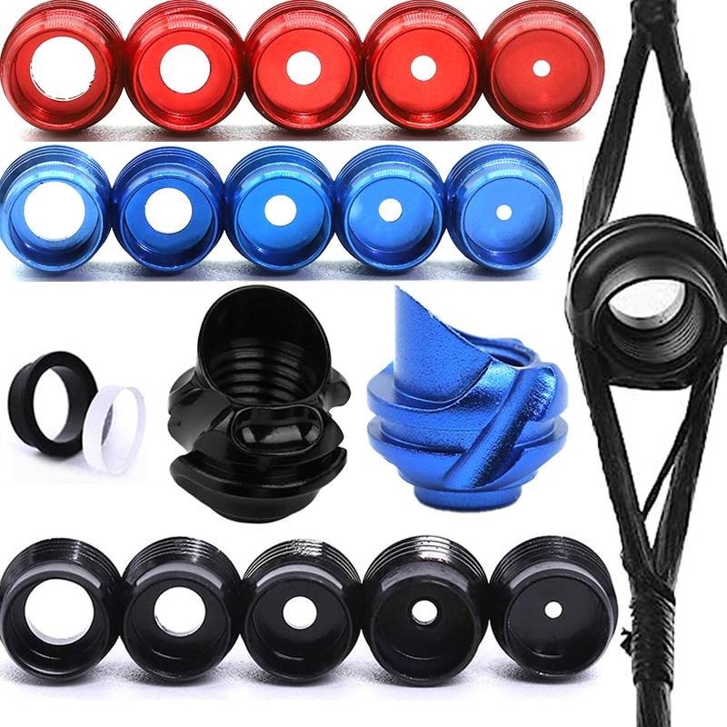 1Set Compound Bow Peep Sight 45/37 Degree Housing Hooded Inner Core 6X 8X Clarifier Lens Archery Bow Arrow Hunting Accessories