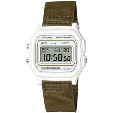 Casio Collection Khaki Fabirc Strap Unisex Alarm Chronograph W-59B-1-3AVEF