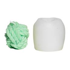 Silikonform för att gjuta ljus – garnform – 7,6×7,6×7,2 cm