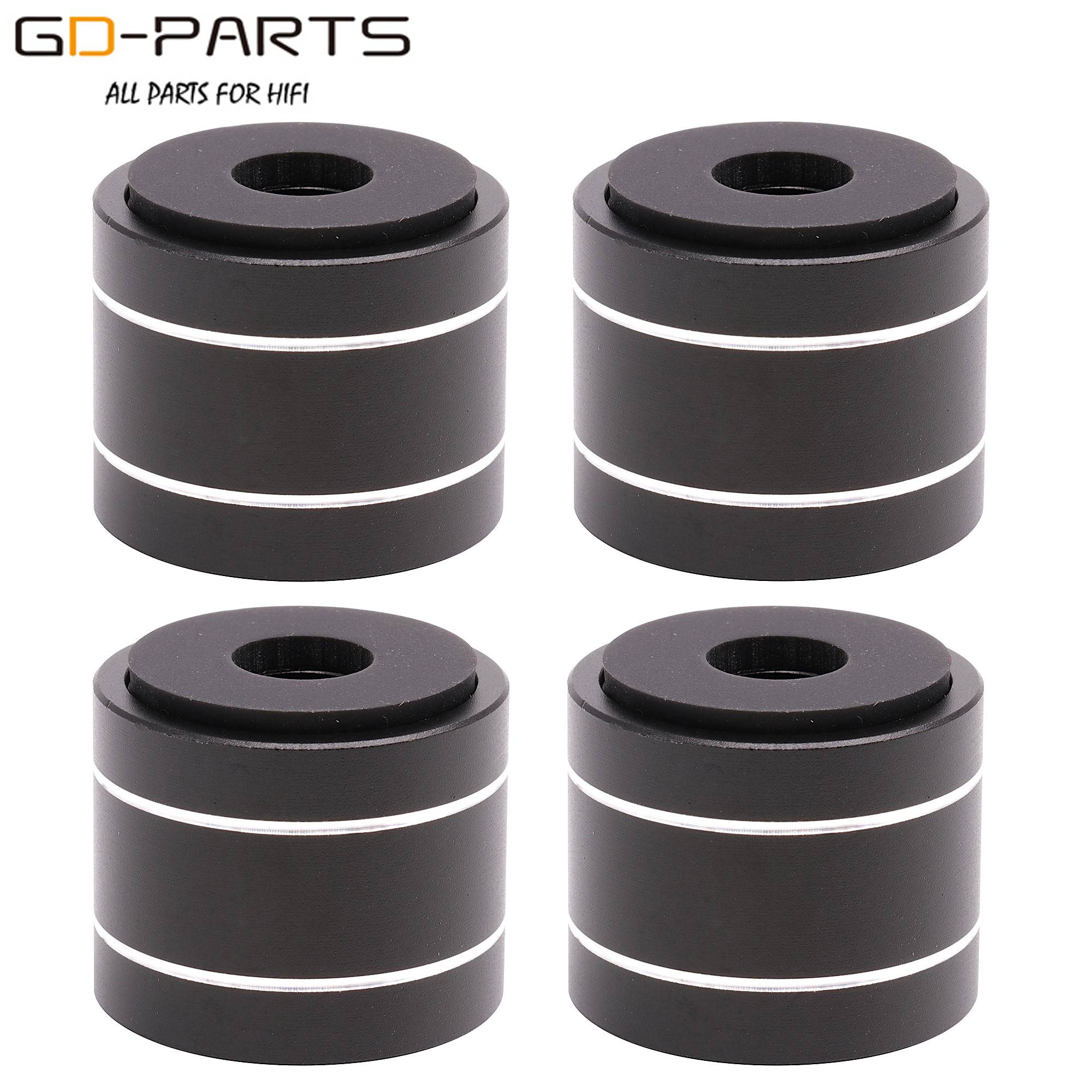 30x25mm Machined Solid Aluminum Isolation Feet Pad Stand Cones Damper For Hifi Audio DAC Turntable Radio CD AMP Speaker Cabinet