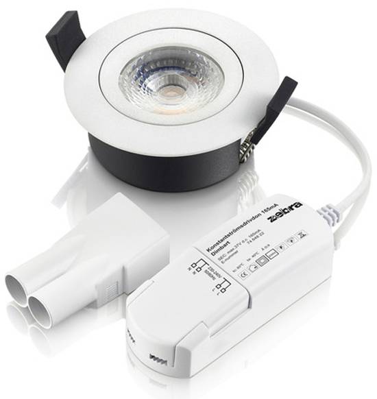 IZO 2.0 Zebra Downlight 6,5W LED Vit IP44