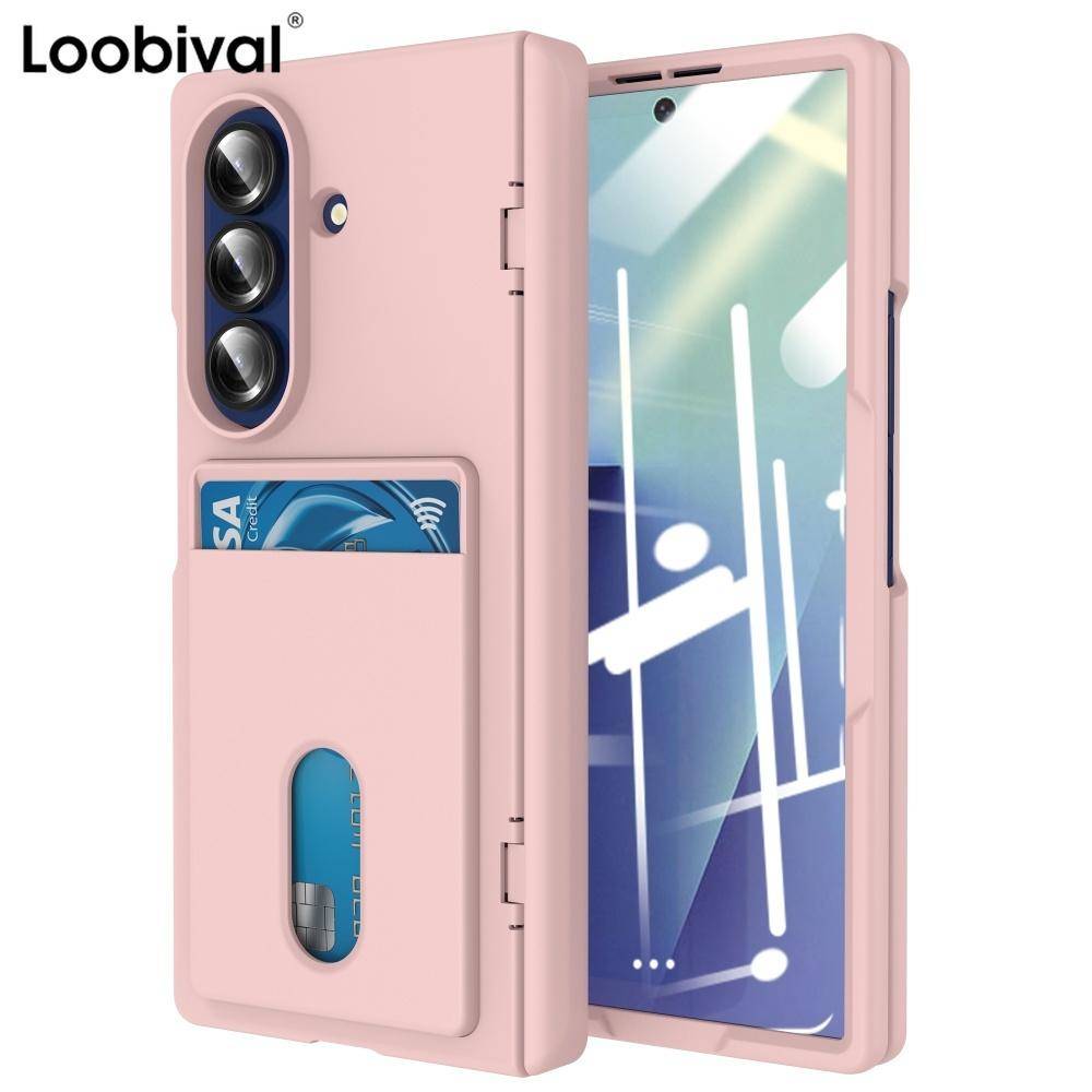 Z Fold7 Modeinsats Kortficka Dopamin Matt Telefonfodral för Samsung Galaxy Z Fold 7 Skärm Heltäckande Skydd 2-i-1 Gångjärnsskydd