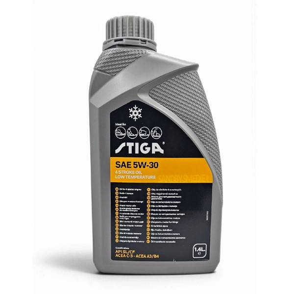 Stiga motorolie SAE 5W30 - 1,4L (1111-9242-01).