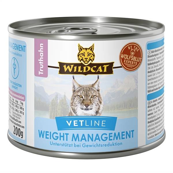 Wildcat VetLine Weight Management Turkey dåsemad, 200g