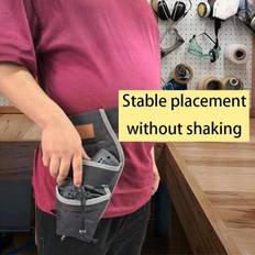 1pc Electric Drill Tool Bag, Multi-Pocket Fabric Waist Pack, Suitable For Electricians, Hand Washable Storage Box, Electrical Tools Wrench Hardware To - Multicolor