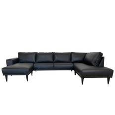 Hjort Knudsen - Scott u-sofa - ægte læder