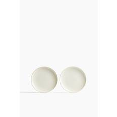 H&M Home - 2-pak frokosttallerken med reaktiv glasering - Lys Beige