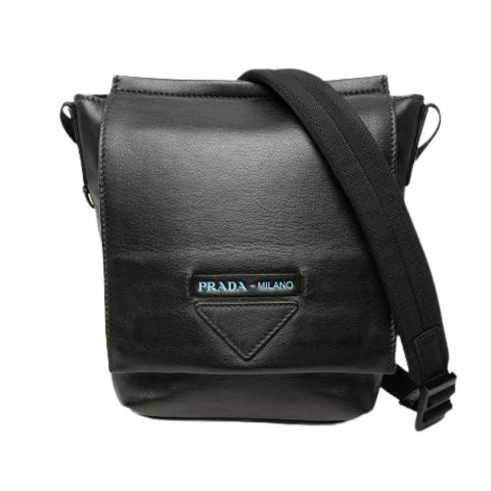 Prada Vintage Pre-owned Vintage Messenger Bag - Vintage - unisex - Sort - ONE SIZE - Uld