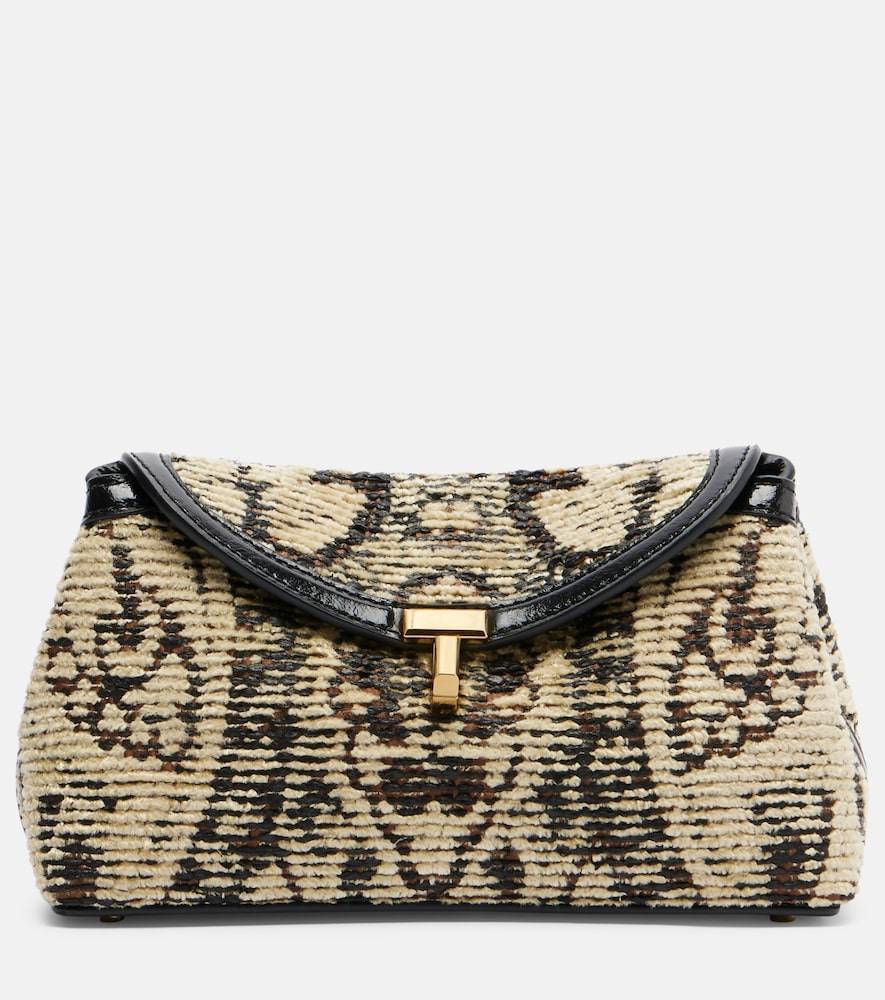 Toteme Clutch T-Lock Mini - beige - Talla Única