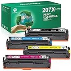 GREENSKY 207X kompatibel tonerkassett ersättning för HP 207X 207A för HP Color Laserjet Pro MFP M283fdw M283fdn M282nw M255dw M255nw för W2210X W221X W213X (utan chip )